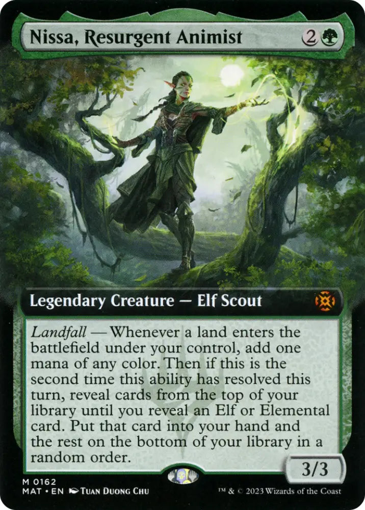 Nissa Resurgent Animist (Extended Art) [March of the Machine: The Aftermath] - MTG Single