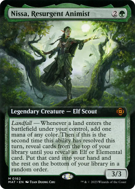 Nissa Resurgent Animist (Extended Art) [March of the Machine: The Aftermath] - MTG Single