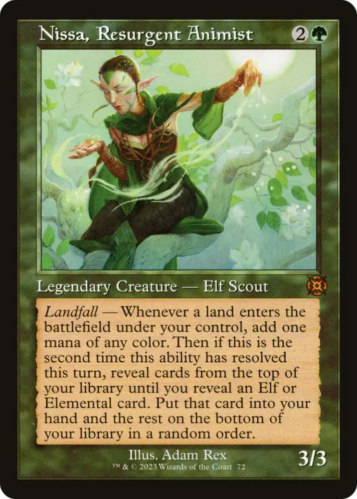 Nissa Resurgent Animist (Retro) [March of the Machine: The Aftermath] - MTG Single