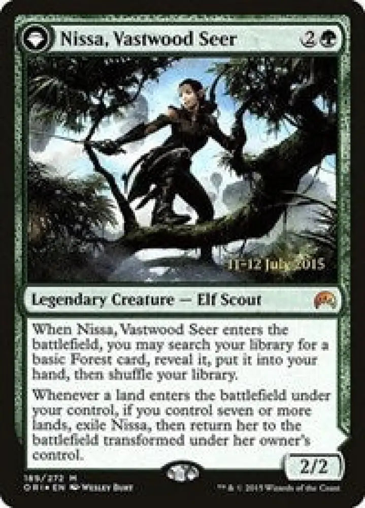 Nissa, Vastwood Seer (189) [Prerelease Cards]
