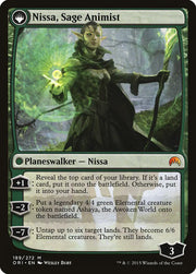Nissa Vastwood Seer // Nissa Sage Animist [Magic Origins] - MTG Single