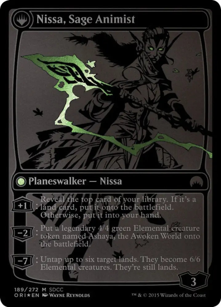 Nissa Vastwood Seer // Nissa Sage Animist [San Diego Comic-Con 2015] - MTG Single