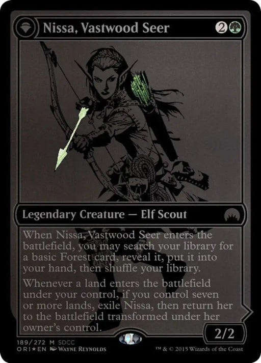 Nissa Vastwood Seer // Nissa Sage Animist [San Diego Comic-Con 2015] - MTG Single