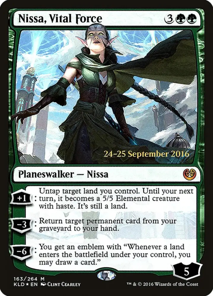 Nissa Vital Force [Kaladesh Prerelease Promos] - MTG Single