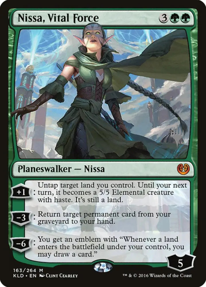 Nissa Vital Force (Promo Pack) [Kaladesh Promos] - MTG Single