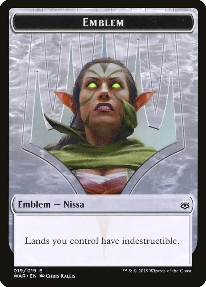 Nissa Who Shakes the World Emblem [War of the Spark Tokens] - MTG Single