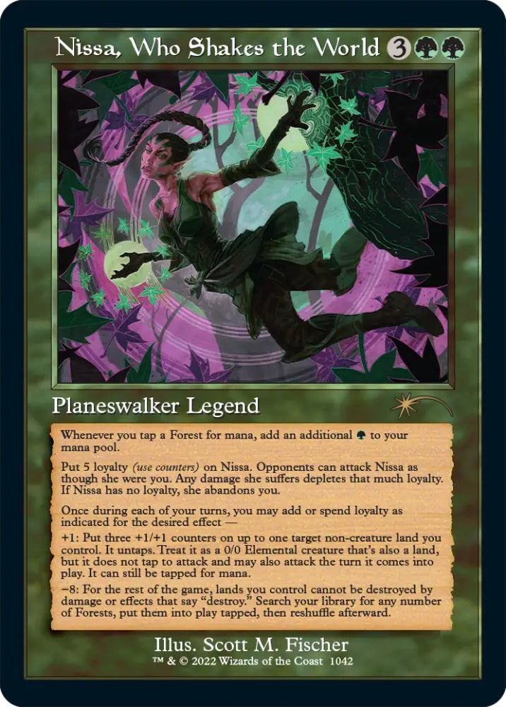Nissa Who Shakes the World (Retro) [Secret Lair Drop Series] - MTG Single