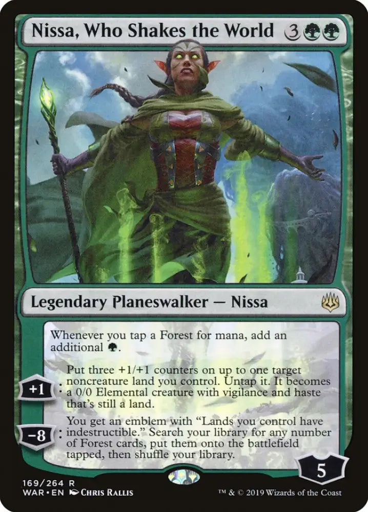 Nissa Who Shakes the World [War of the Spark] - MTG Single