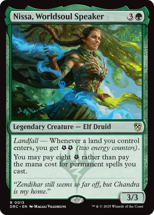 Nissa Worldsoul Speaker [Aetherdrift Commander] - MTG Single