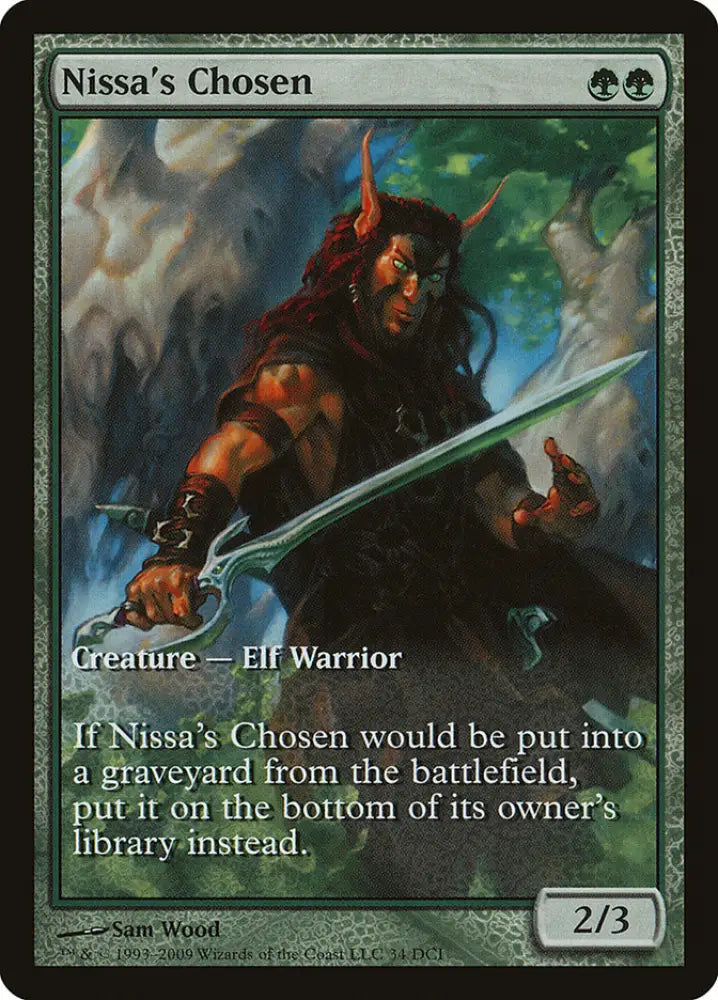 Nissa’s Chosen (Game Day) (Extended Art) [Zendikar Promos] - MTG Single