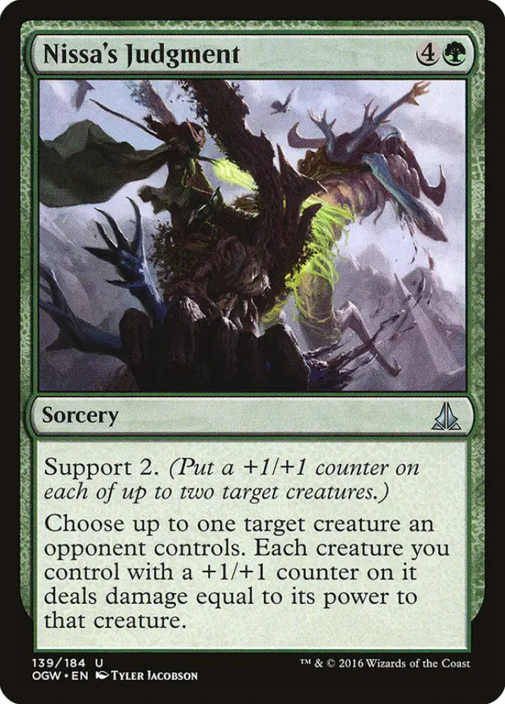 Nissa’s Judgment [Oath of the Gatewatch] - MTG Single