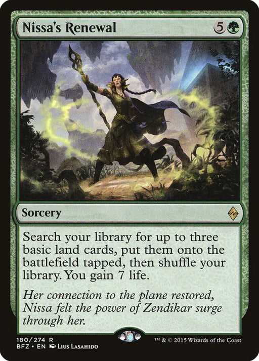 Nissa’s Renewal [Battle for Zendikar] - MTG Single