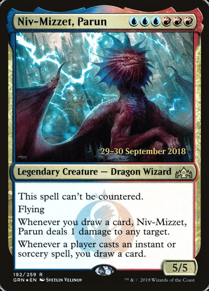 Niv-Mizzet Parun [Guilds of Ravnica Prerelease Promos] - MTG Single