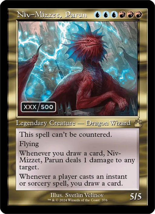 Niv-Mizzet Parun (Retro) (Serialized) [Ravnica Remastered] - MTG Single