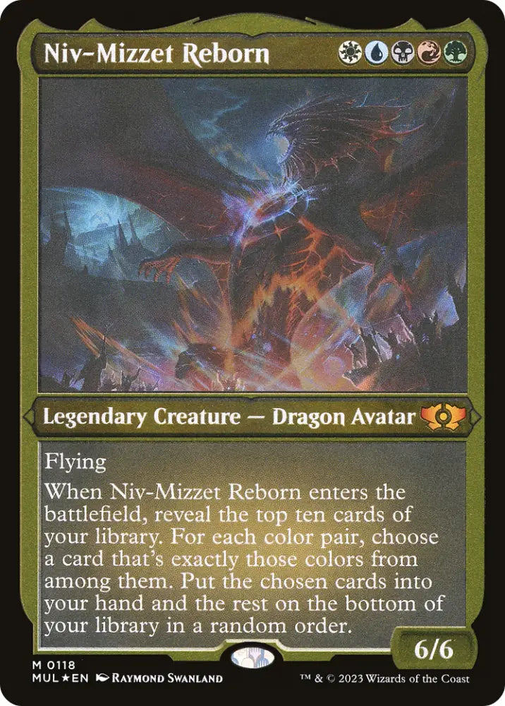 Niv-Mizzet Reborn (Foil Etched) [Multiverse Legends] - MTG Single