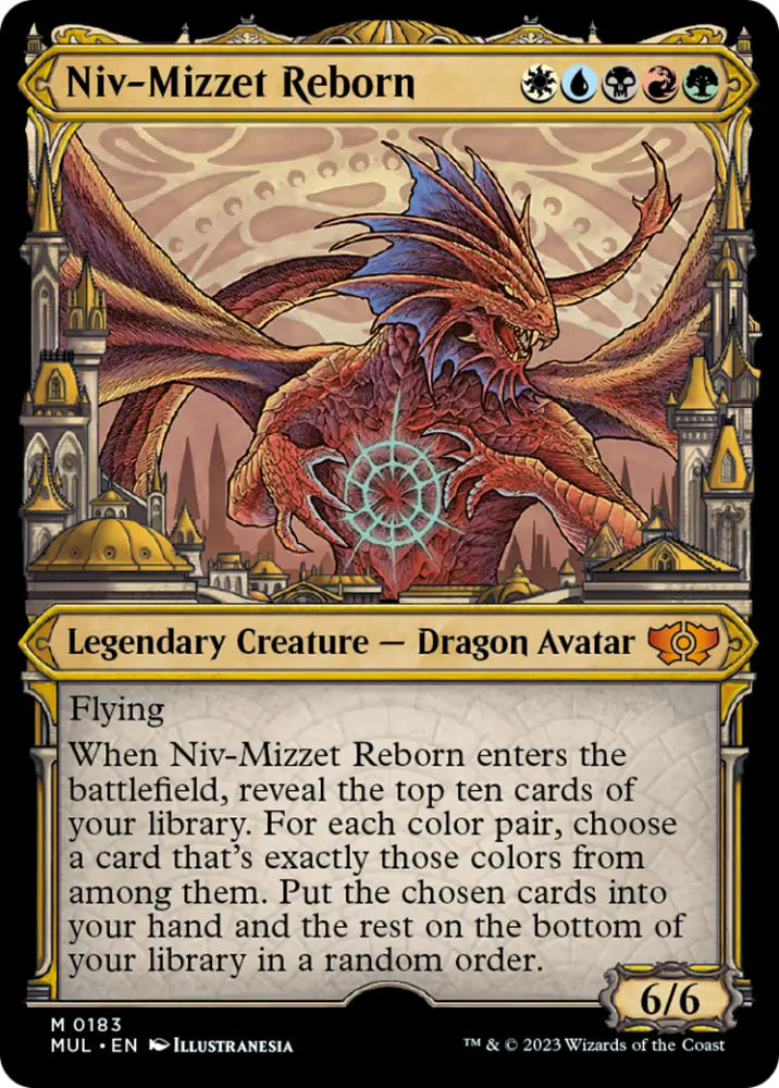 Niv-Mizzet Reborn (Halo Foil) [Multiverse Legends] - MTG Single