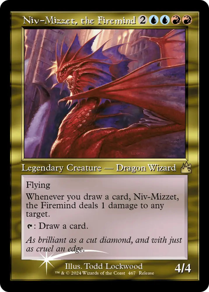 Niv-Mizzet the Firemind (Retro Frame) [Ravnica Remastered] - MTG Single