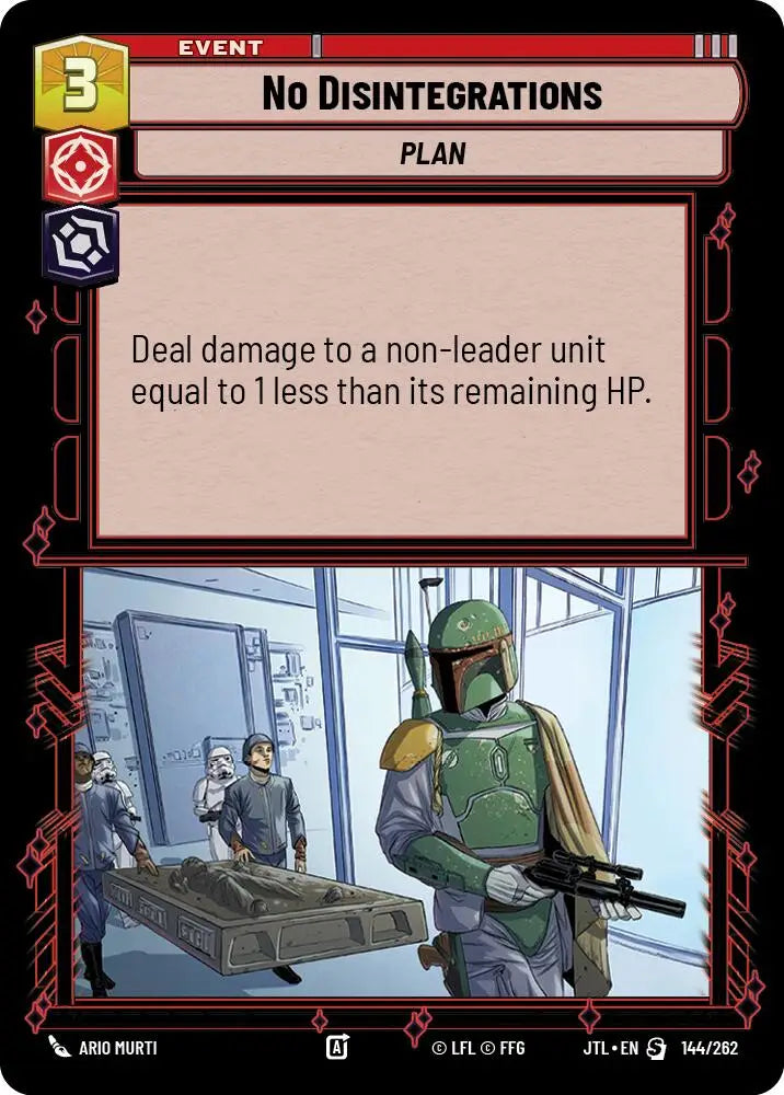 No Disintegrations (144/257) [Jump to Lightspeed] - Star Wars: Unlimited Single