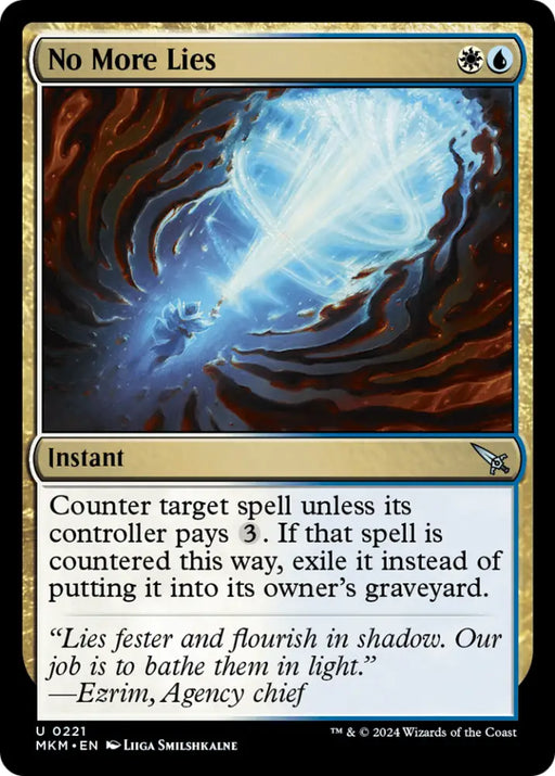 No More Lies [Murders at Karlov Manor] - MTG Single