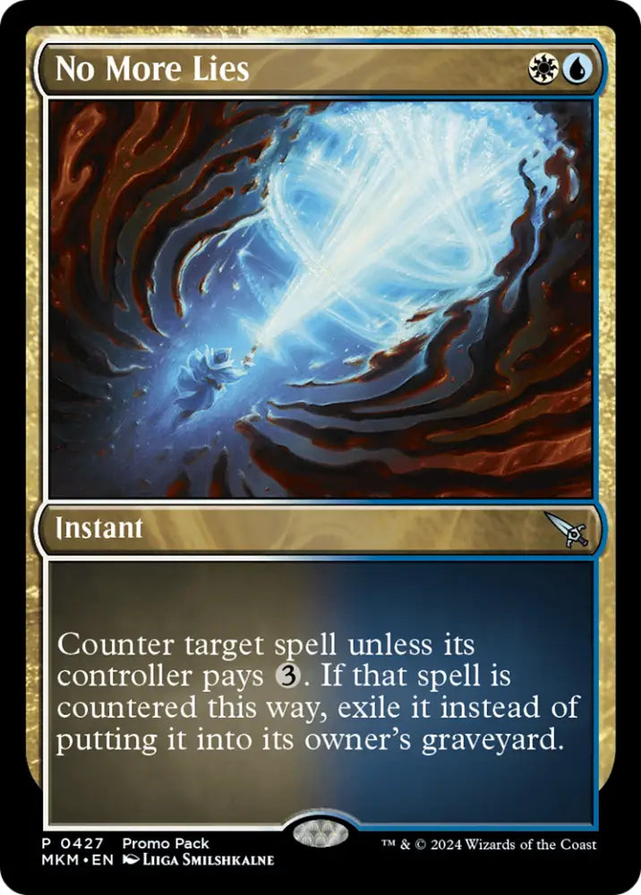 No More Lies (Promo Pack) [Murders at Karlov Manor Promos] - MTG Single