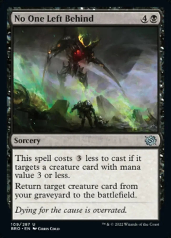 No One Left Behind [The Brothers’ War] - MTG Single