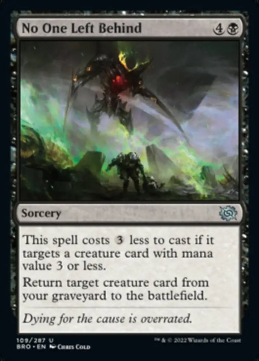 No One Left Behind [The Brothers’ War] - MTG Single