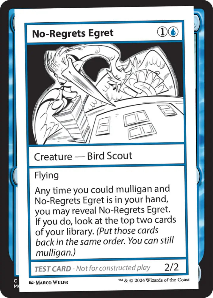 No-Regrets Egret [Mystery Booster 2 Playtest Cards] - MTG Single