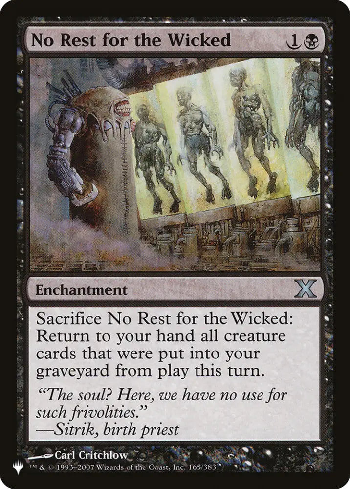 No Rest for the Wicked [The List] - MTG Single