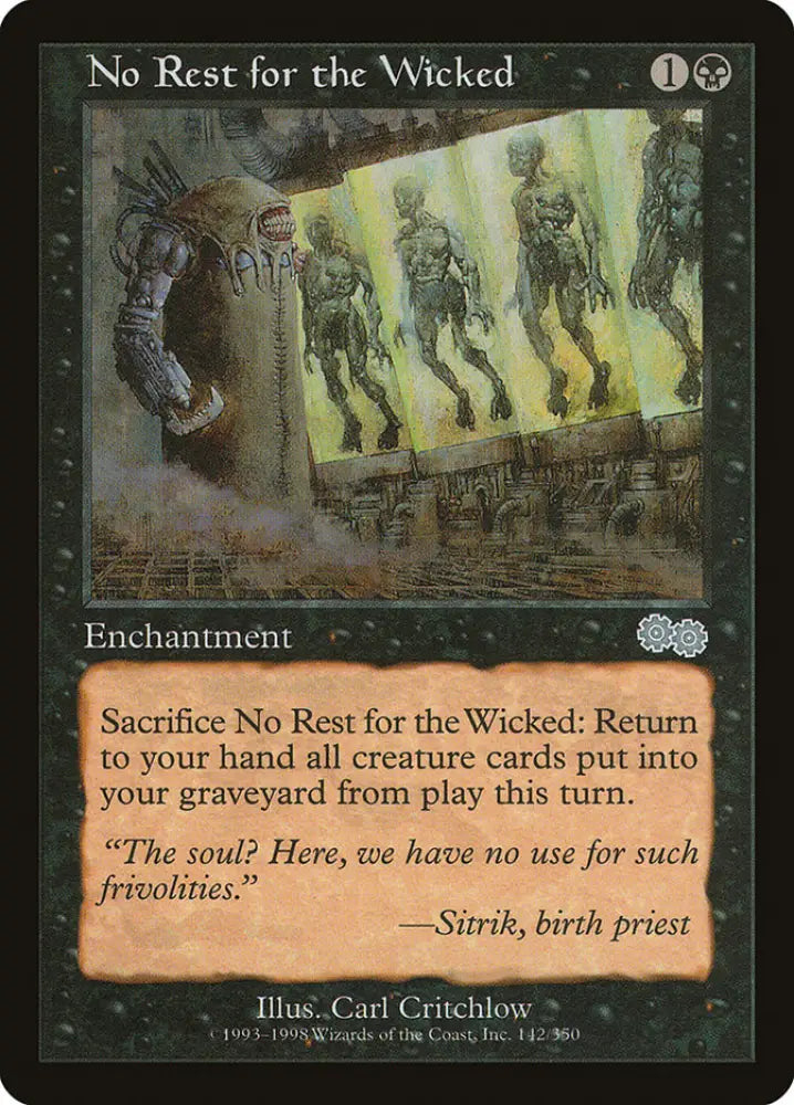 No Rest for the Wicked [Urza’s Saga] - MTG Single