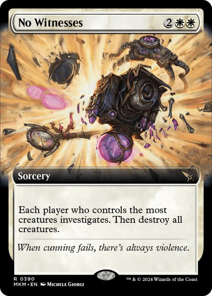No Witnesses (Extended Art) [Murders at Karlov Manor] - MTG Single