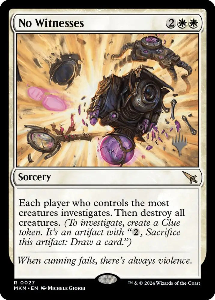 No Witnesses (Promo Pack) [Murders at Karlov Manor Promos] - MTG Single