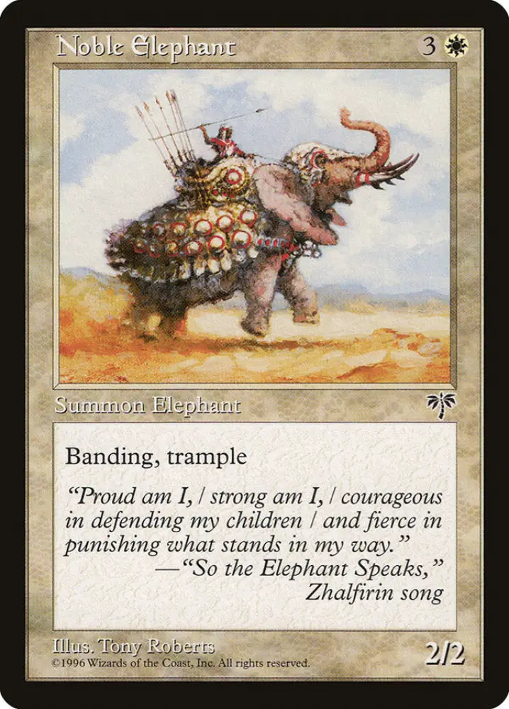 Noble Elephant [Mirage] - MTG Single
