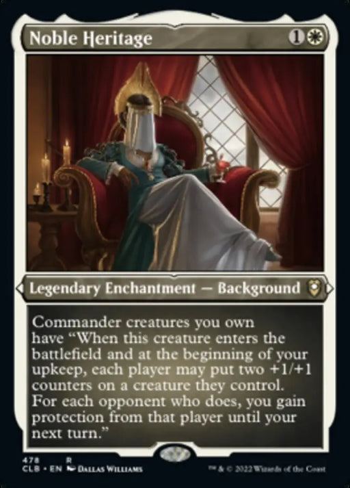 Noble Heritage (Foil Etched) [Commander Legends: Battle for Baldur’s Gate] - MTG Single