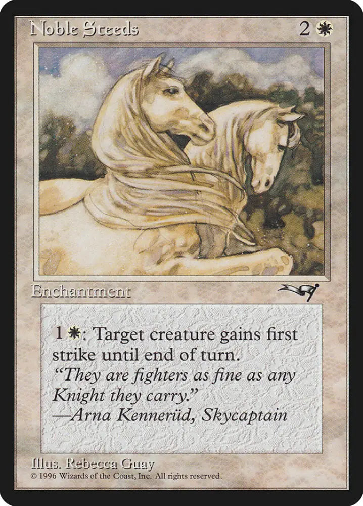 Noble Steeds (Leg Raised) [Alliances] - MTG Single