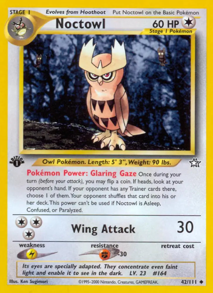 Noctowl (42/111) [Neo Genesis 1st Edition] - Pokemon Single