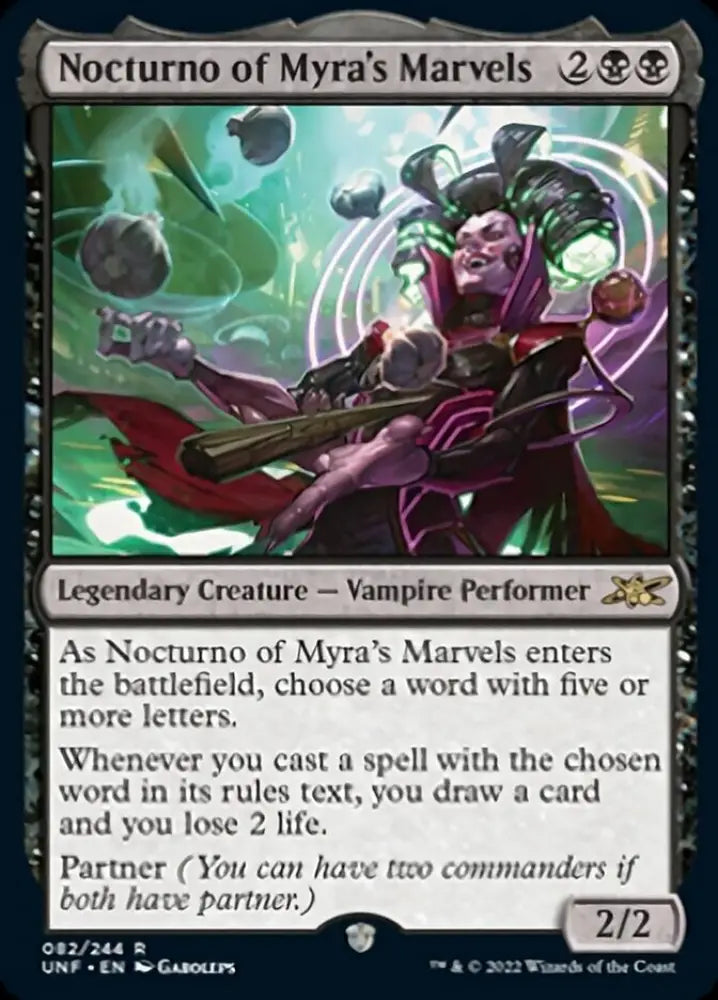 Nocturno of Myra’s Marvels [Unfinity] - MTG Single