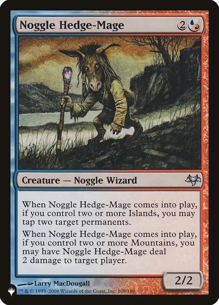 Noggle Hedge-Mage [The List] - MTG Single