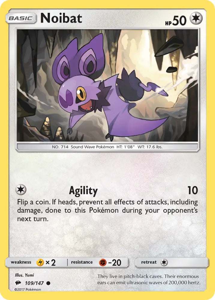 Noibat (109/147) [Sun & Moon: Burning Shadows] - Pokemon Single