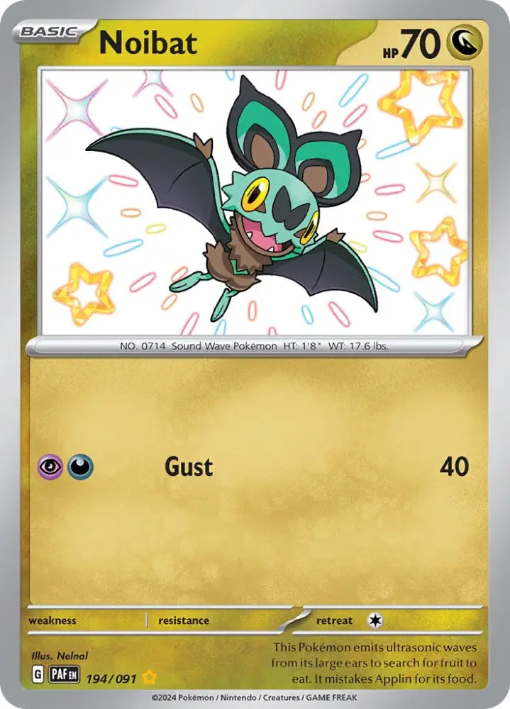 Noibat (194/091) [Scarlet & Violet: Paldean Fates] - Pokemon Single