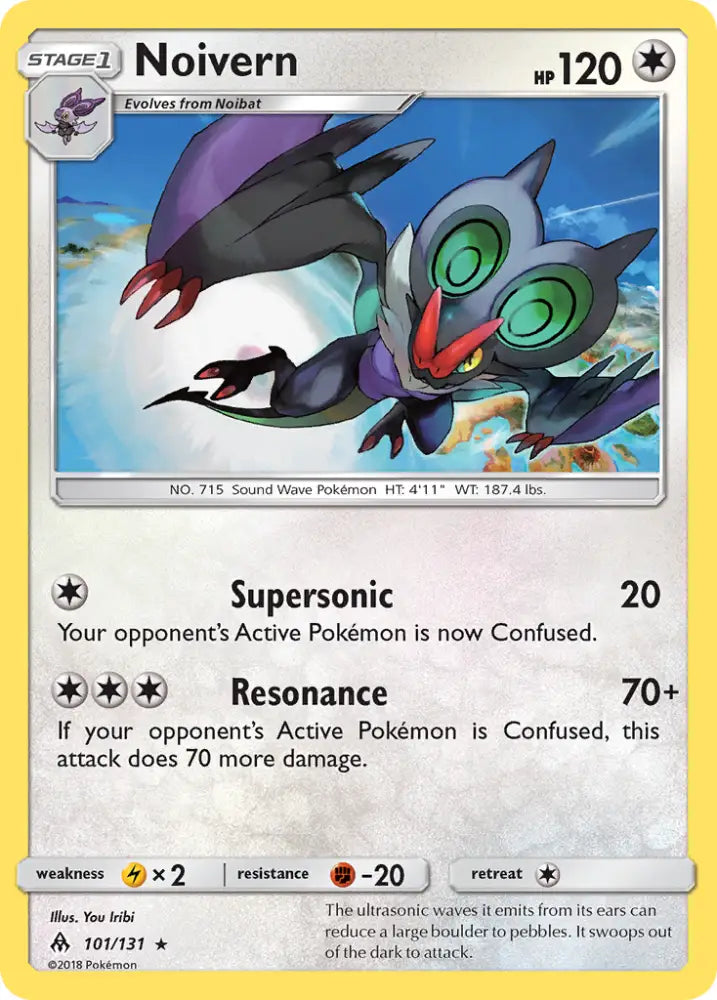 Noivern (101/131) [Sun & Moon: Forbidden Light] - Pokemon Single