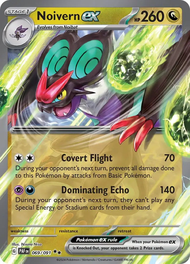 Noivern ex (069/091) [Scarlet & Violet: Paldean Fates] - Pokemon Single