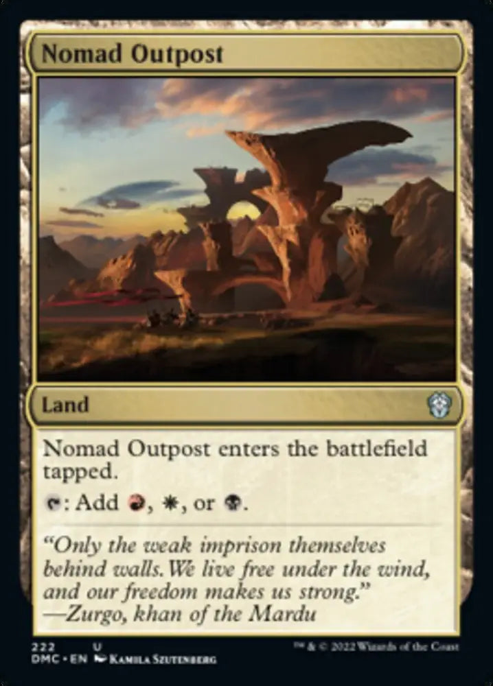 Nomad Outpost [Dominaria United Commander] - MTG Single