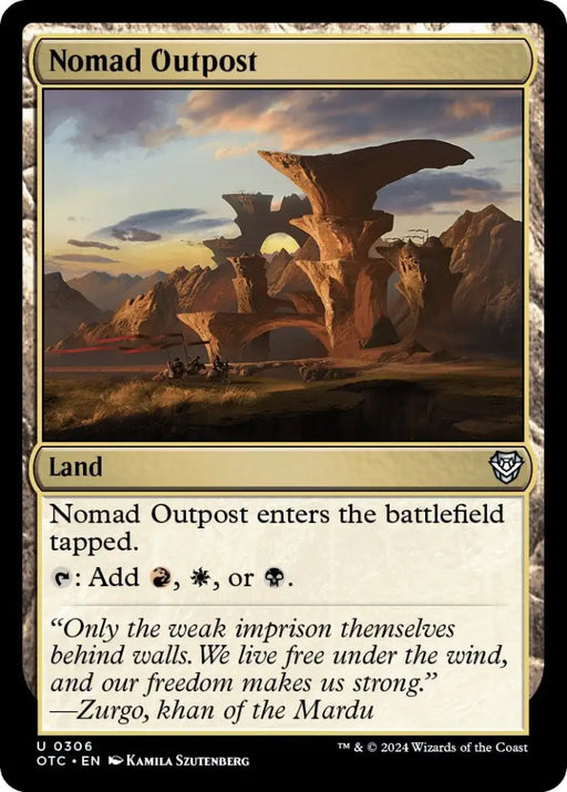 Nomad Outpost [Outlaws of Thunder Junction Commander] - MTG Single
