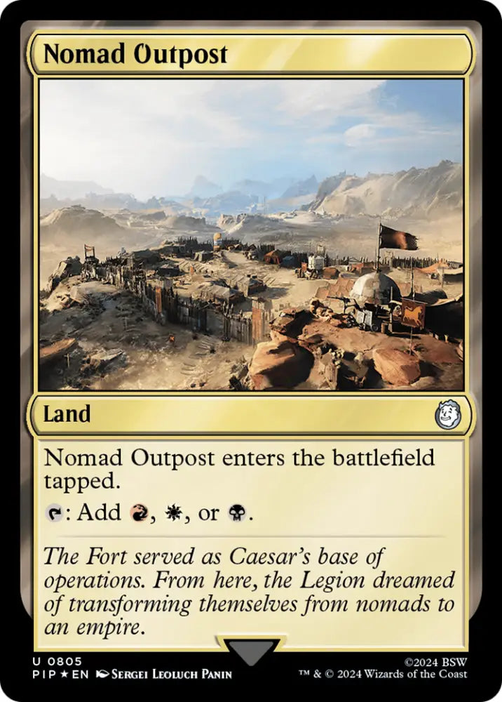 Nomad Outpost (Surge Foil) [Fallout] - MTG Single