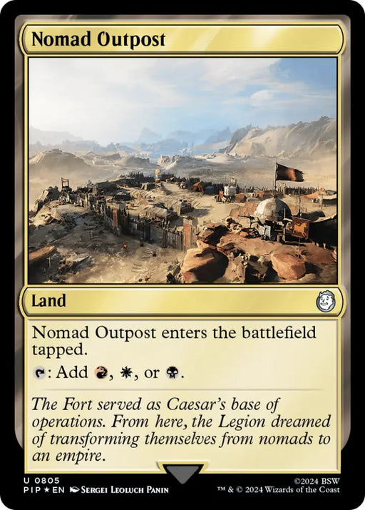 Nomad Outpost (Surge Foil) [Fallout] - MTG Single