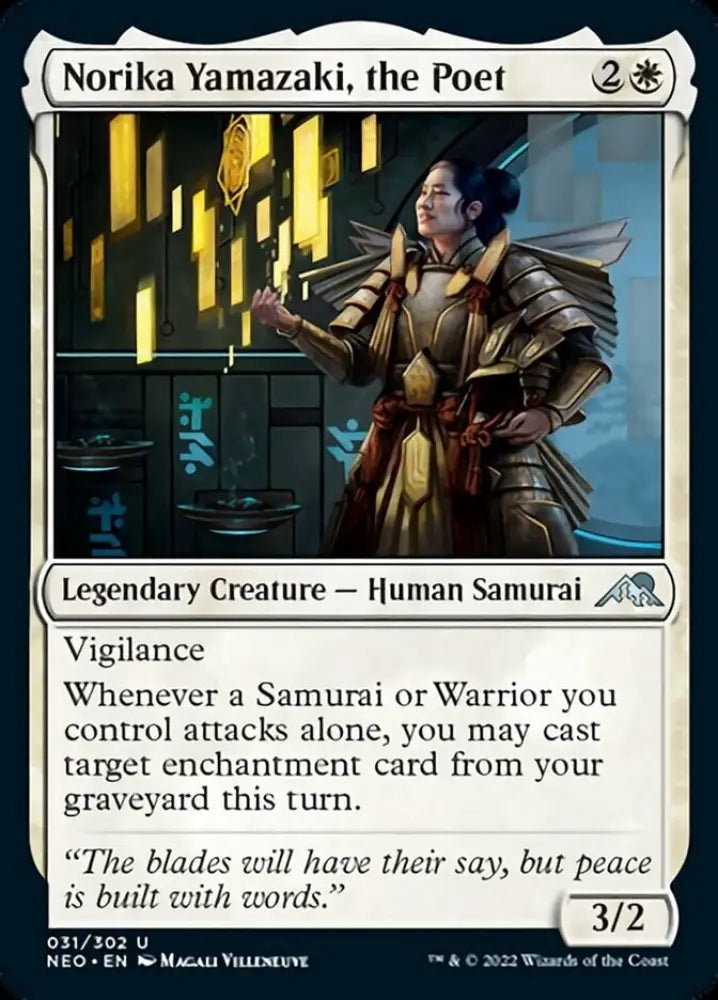 Norika Yamazaki the Poet [Kamigawa: Neon Dynasty] - MTG Single