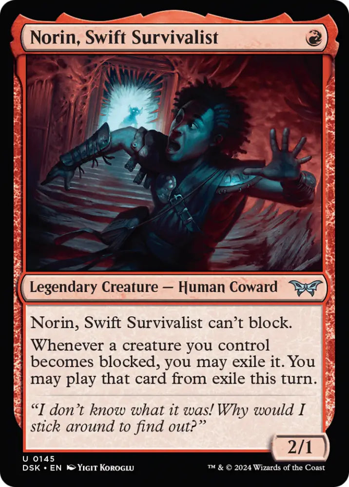 Norin Swift Survivalist (0145) [Duskmourn: House of Horror] - MTG Single