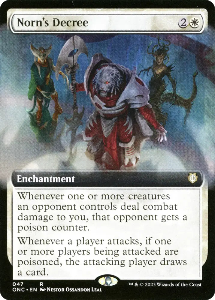 Norn’s Decree (Extended Art) [Phyrexia: All Will Be One Commander] - MTG Single