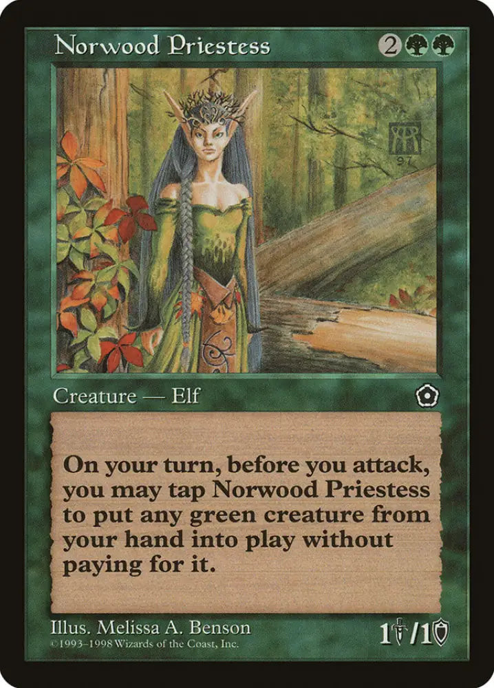 Norwood Priestess [Portal Second Age] - MTG Single