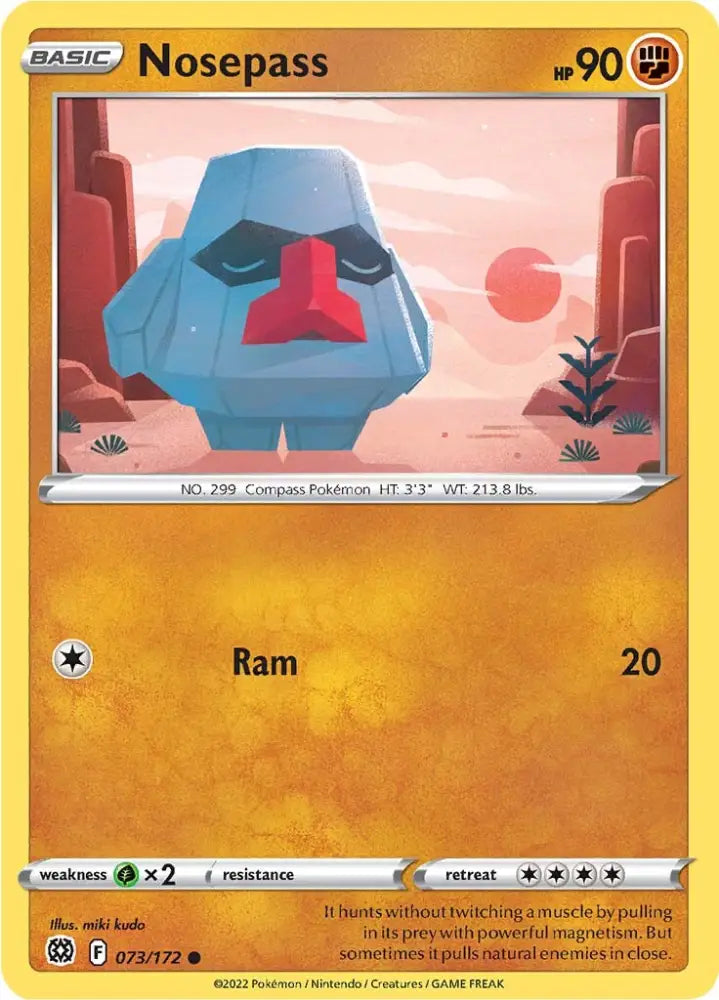 Nosepass (073/172) [Sword & Shield: Brilliant Stars] - Pokemon Single